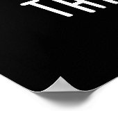 Grape Minds denken aan grappige fruitpun Dark BG Poster (Hoek)