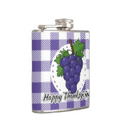 Grape op Violet Pset - Happy Thanksgiving Heupfles (Rechts)