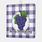 Grape op Violet Pset - Happy Thanksgiving Keramisch Ornament (Links)