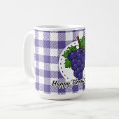 Grape op Violet Pset - Happy Thanksgiving Koffiemok (Voorkant links)