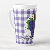 Grape op Violet Pset - Happy Thanksgiving Latte Mok (Linkerhoek)