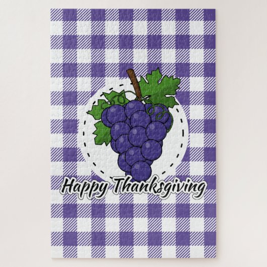 Grape op Violet Pset - Happy Thanksgiving Legpuzzel (Verticaal)