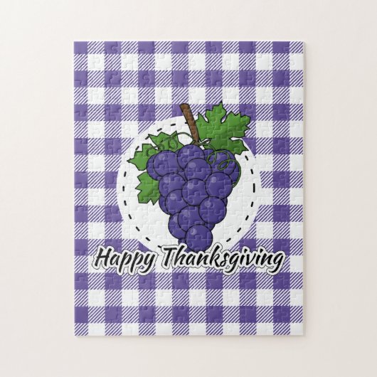 Grape op Violet Pset - Happy Thanksgiving Legpuzzel (Verticaal)