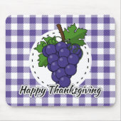 Grape op Violet Pset - Happy Thanksgiving Muismat (Voorkant)