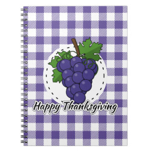 Grape op Violet Pset - Happy Thanksgiving Notitieboek