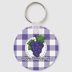 Grape op Violet Pset - Happy Thanksgiving Sleutelhanger