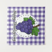 Grape op Violet Pset - Happy Thanksgiving Wandkleed (Voorkant (horizontaal))