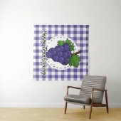 Grape op Violet Pset - Happy Thanksgiving Wandkleed (In Situ (horizontaal))