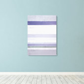 'Grape' Paarse en Grijze Abstracte Art Canvas Prin (Insitu (Houten vloer))