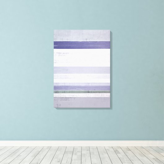 'Grape' Paarse en Grijze Abstracte Art Canvas Prin (Insitu (Houten vloer))