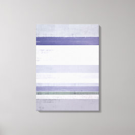 'Grape' Paarse en Grijze Abstracte Art Canvas Prin