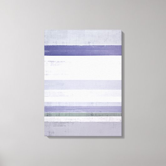 'Grape' Paarse en Grijze Abstracte Art Canvas Prin (Voorkant)