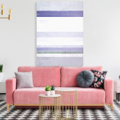 'Grape' Paarse en Grijze Abstracte Art Canvas Prin Afdruk (Insitu (Woonkamer))