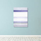 'Grape' Paarse en Grijze Abstracte Art Canvas Prin Afdruk (Insitu (Houten vloer))