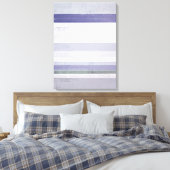 'Grape' Paarse en Grijze Abstracte Art Canvas Prin Afdruk (Insitu (Slaapkamer))