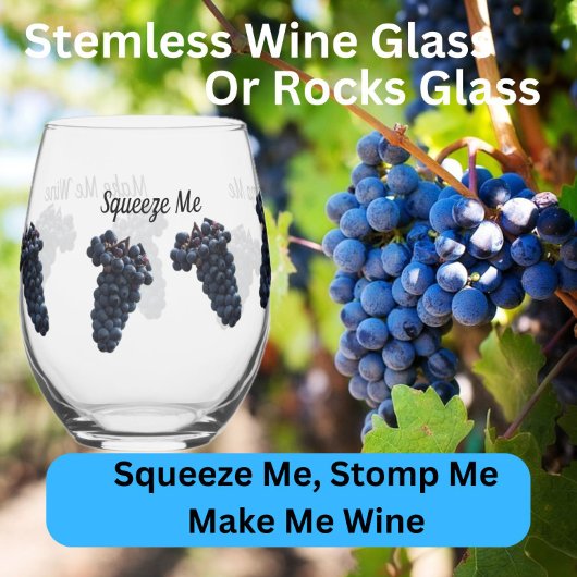 Grape Pic Wine Quote - Wijnglas of Rocks Glass Wijnglas Zonder Voet
