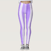 Grape Purple Stripe Leggings (Voorkant)