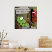 Grape Scheidingsgrappige Poster (Keuken)