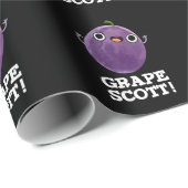 Grape Scott Funny Fruit Grape Pun Dark BG Cadeaupapier (Rol Hoek)