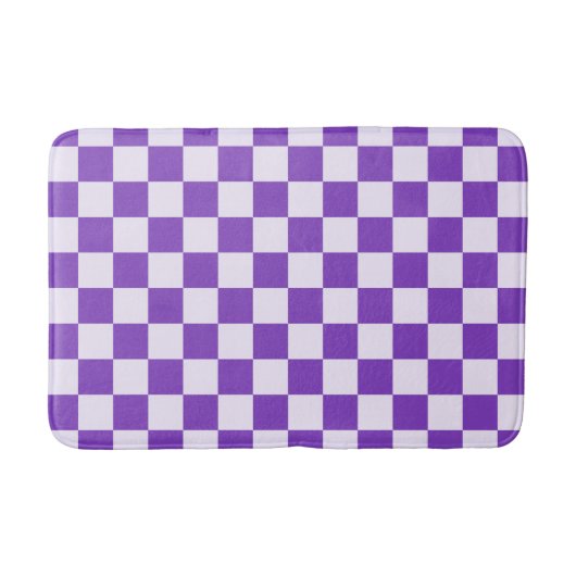 Grape soda checkerboard pattern badmat (Voorkant)