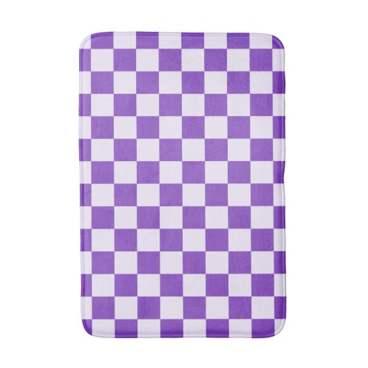 Grape soda checkerboard pattern badmat (Voorkant Verticaal)