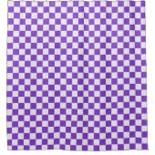 Grape soda checkerboard pattern douchegordijn (Voorkant)