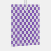 Grape soda checkerboard pattern glas ornament (Voorkant Rechts)