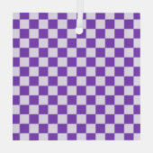 Grape soda checkerboard pattern glas ornament (Achterkant)