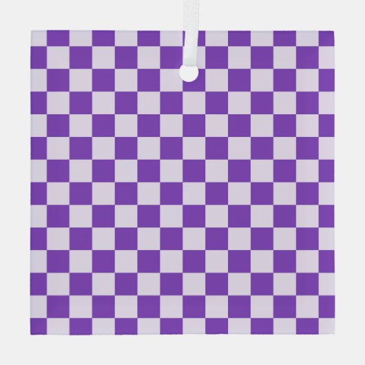 Grape soda checkerboard pattern glas ornament (Achterkant)