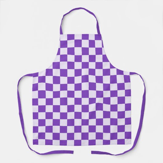 Grape soda checkerboard pattern schort (Voorkant)