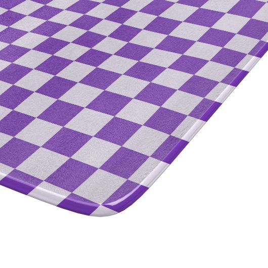 Grape soda checkerboard pattern snijplank (Hoek)