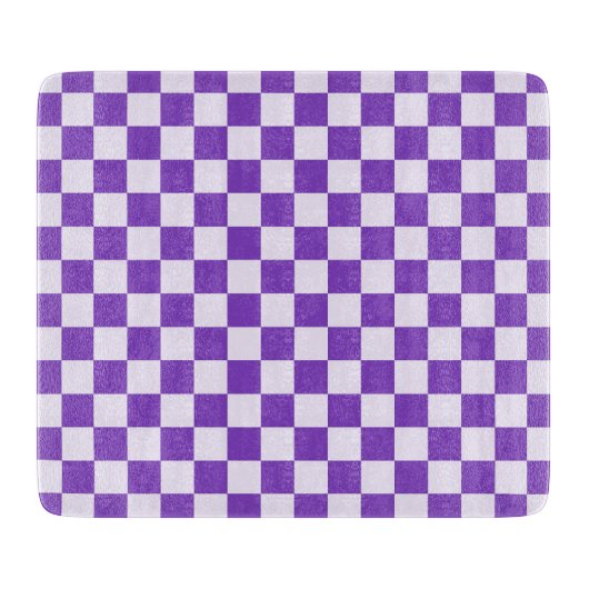 Grape soda checkerboard pattern snijplank (Voorkant)