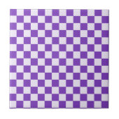 Grape soda checkerboard pattern tegeltje (Voorkant)