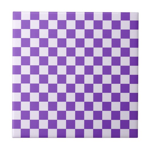 Grape soda checkerboard pattern tegeltje (Voorkant)
