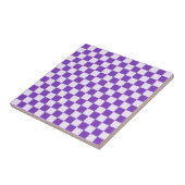 Grape soda checkerboard pattern tegeltje (Zijkant)