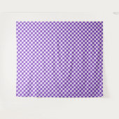 Grape soda checkerboard pattern wandkleed (Voorkant (horizontaal))