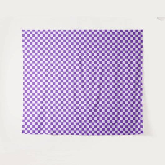 Grape soda checkerboard pattern wandkleed (Voorkant (horizontaal))