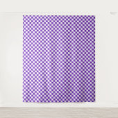 Grape soda checkerboard pattern wandkleed (Voorkant)