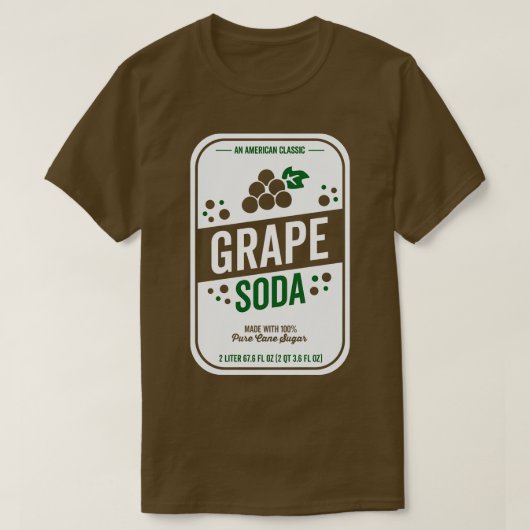 Grape Soda Halloween Groep Kostuum T-shirt (Design voorkant)