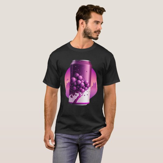 Grape Soda Synthwave 80s Retrowave Aesthetic  1 T-shirt (Voorkant volledig)