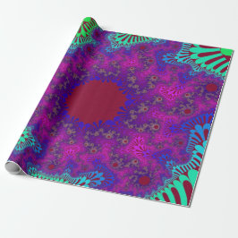 Grape Splash Sunburst Cadeaupapier