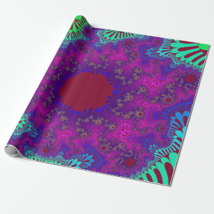 Grape Splash Sunburst Cadeaupapier