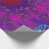 Grape Splash Sunburst Cadeaupapier (Hoek)