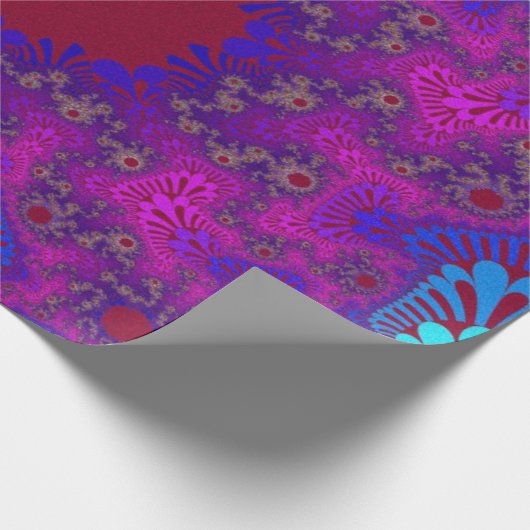 Grape Splash Sunburst Cadeaupapier (Hoek)