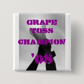 Grape Toss Champion Vierkante Button 5,1 Cm