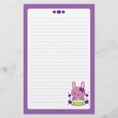 Grape Truffle Bunny Briefpapier (Voorkant)