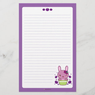 Grape Truffle Bunny Briefpapier
