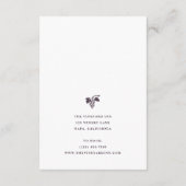 Grape Vine Hotel Informatie Wijngaard Trouwen Informatiekaartje (Achterkant)