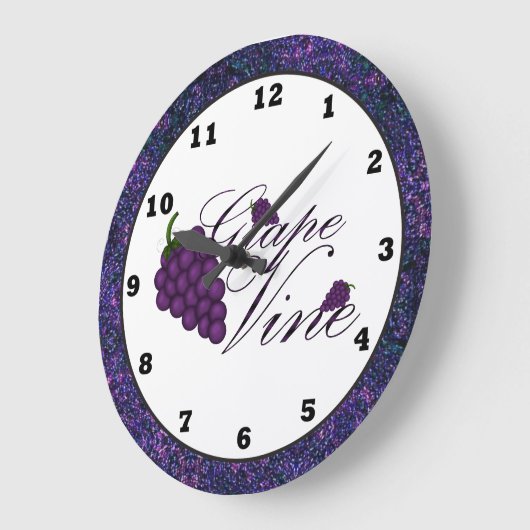 Grape Vine Kitchen-klok Grote Klok (Hoek)