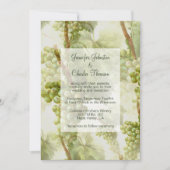 Grape Vines Winery Thmed Wedding Kaart (Voorkant)